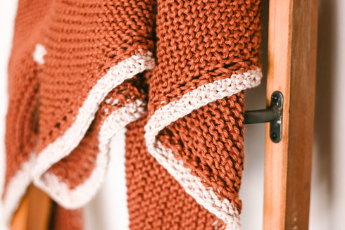 Just Getting Started Triangle Scarf Knitting Pattern